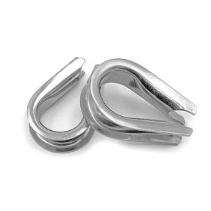 Chicken Heart Shaped Tube Thimble Ring Stainless Steel For Wire Rope Loop