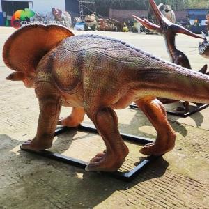 Resin Protoceratops Large Fiberglass Animal Statues Dinosaur Smooth Surface