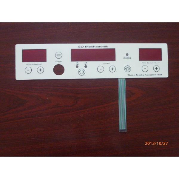 Quality Custom Embossed Metal Dome Membrane Switch Overlay With Led And Rubber Keys wholesale