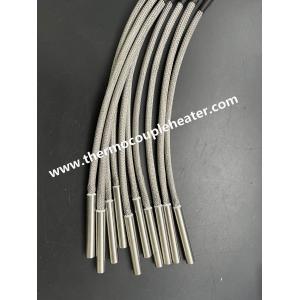 Cartridge Heater Internal Connected Cable With Steel Shield diameter 5/16"