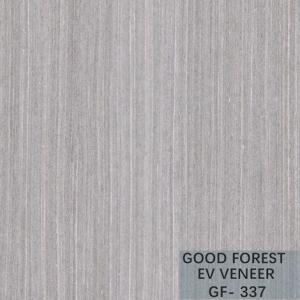 Fancy Recomposed Oak Wood Veneer Silver Pear Vertical Grain Customized