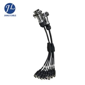 2.5M 5 Pin Metal Connector Trailer Extension Cable