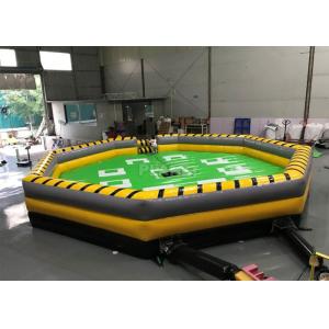 Commercial Meltdown Mechanical Inflatable Wipe Out With 0.55mm PVC Tarpaulin