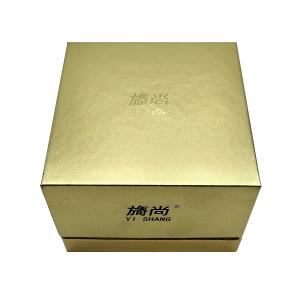 Free Sample Customized Cardboard Gold Gift Jars for Skincare Packaging and