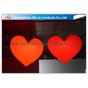 Loving Heart Shape Inflatable Lighting Decoration With 16 Colors LED Light For