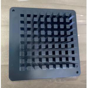 Anodized Aluminium Heat Sink Profiles CNC Machined Blue Customized