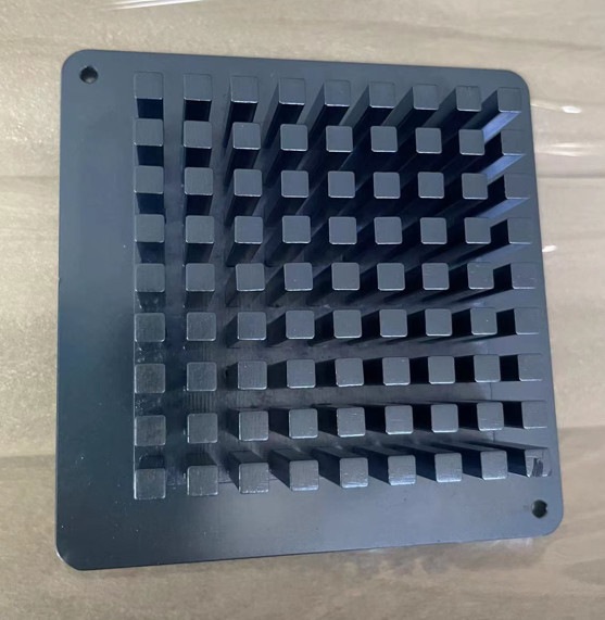 Quality Anodized Aluminium Heat Sink Profiles CNC Machined Blue Customized wholesale