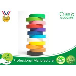 High flexibility Rainbow Coloured Masking Tape For Painting , Easy To Remove