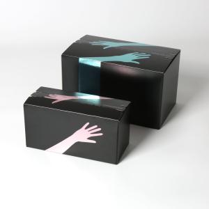 Printed Mailer Box with Tear double-sided tape Silver Cardboard Zipper Packaging