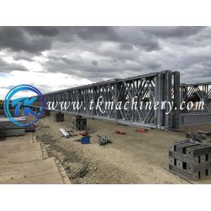 Bailey Bridge 61m Heavy Load Capacity BS5400 Galvanized Surface Finish Long Span