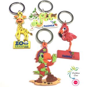 Printing Cute Cartoon Keychain Plastic 3D Reflective Personalised Keychain