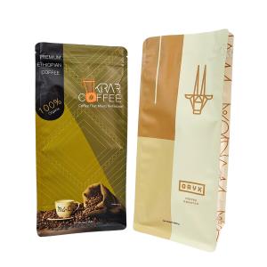 Custom Stand Up Zipper Coffee Bean Bag with Valve