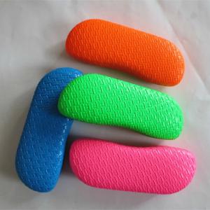Cheap Fashionable glasses cases with solid sharp color leather design for sale
