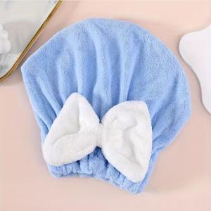 Super Absorbent Microfiber Hair Towel Cap with Adorable 3D Sanrio Cartoon Design