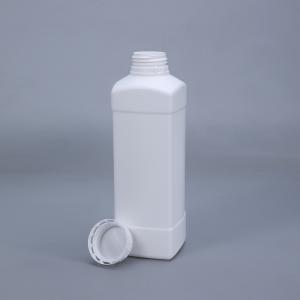 High Durability Square HDPE Bottle With Tamper Proof Caps Chemical Resistant