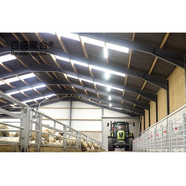 Affordable Prefab Metal Building Sheep Goat Farm Shed House with PKPM Drawing