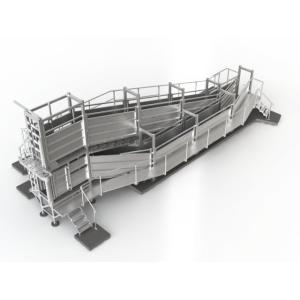 Standard Outdoor Livestock Loading Ramp , 4.7m Deluxe Portable Sheep Ramp