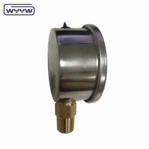 Back Connection Pressure Gauge Manometer Shock Resistant 60mm