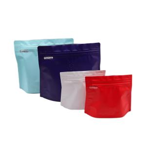 BOPP CPP Flat Bottom Coffee Bean Packaging Bag Tea Pouch Packing With Valve