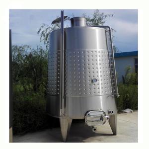 Single Wall 3mm Fruit Wine Fermentation Tank , Wine Fermenting Equipment