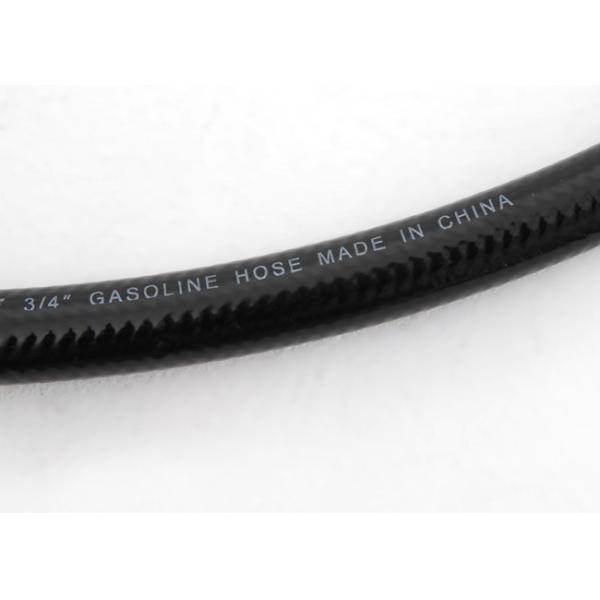 Smooth Surface ID 3 / 4 Inch Black Fuel Pump Hose , 450 Psi Fuel Filler Hose