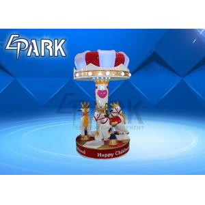3 Players Amusement Game Machines Happy Childhood Carousel Ride Three People