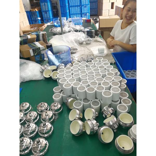 Bathroom Water Tap Filter Plastic Chromed KDF 55 Reduces Chlorine Shower Filters KK-TP-11B