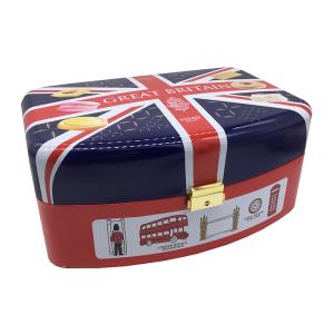 Antirust Dustproof Empty Decorative Cookie Tins , FSC Decorative Tin Cans With