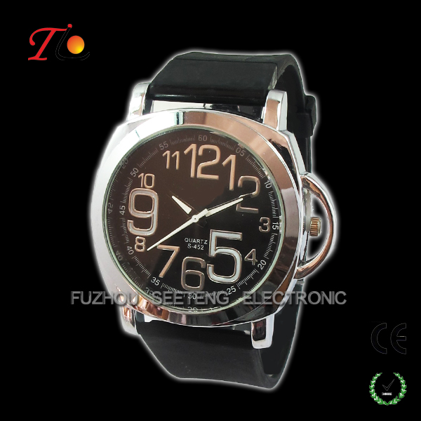 Creative Leather Strap Quartz Wrist Watch colorful band for Man