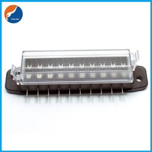 10 Input 10 Output Poles ATY ATU Standard Auto Fuse Block With Transparent Cover