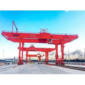 Container Unloading Gantry Crane with Main And Aux Hook 45.5tons 32m for Port