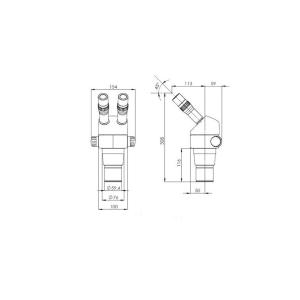Parallel Optical Stereo Zoom Microscopes with 8x to 50x and Trinocular Head