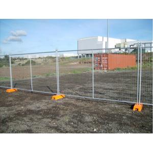 Hot Dipped Galvanized Temporary Chain Link Fence Panels Low Carbon Steel
