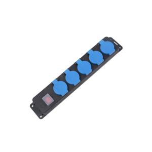 5 outlet Waterproof Germany Type Extension Socket With On/Off Switch