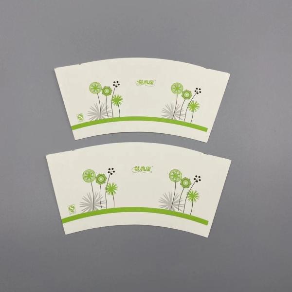 High grade Paper Cup Fan made from food safe wood pulp paper with flexo printing