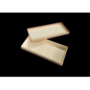 Golden Printed Lid And Base Boxes , Decorative Gift Boxes With Lids Flat