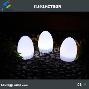 egg shape plastic led table lamp