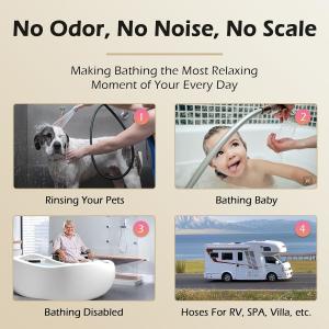 Flexible Extra Long Explosion Proof Silicone Shower Hose with SUS304 Brushed