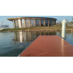 Marina Boat Aluminum Floating Docks Flexible Movement Pile Guide Pontoon