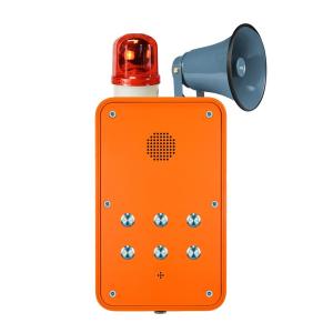 Weatherproof Hands Free Telephone with Flashing Beacon and Metal Loudspeaker