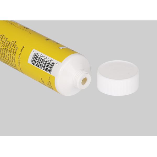 D35mm 35-110ml Custom Cosmetic Tubes Empty Plastic Hand Cream Squeeze With Vertical Stripe Screw On Cap