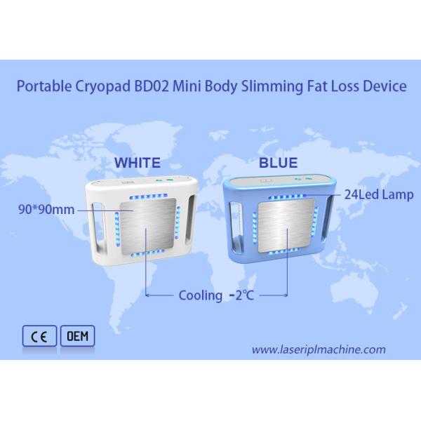 Body Shaping Cryolipolysis Slimming Machine Cryopad Machine 98 * 98mm Treatment