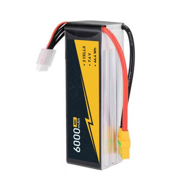 Quality 2S 3s 4 Cell Rc Battery 6000mAh 60C T Plug Compatible With 1/8 1/10 Scale wholesale