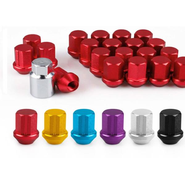 Quality Metric M12 M14 Grade 5 Grade 2 GR2 GR5 Colorful Anodized Titanium Wheel Lug Nut wholesale