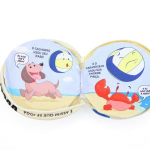 ODM Not Torn Plush Ball Book With Zipper Closure