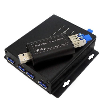 Camera USB3.0 Fiber optical extender,4 ports USB3.0 to fiber converter with 5Gb