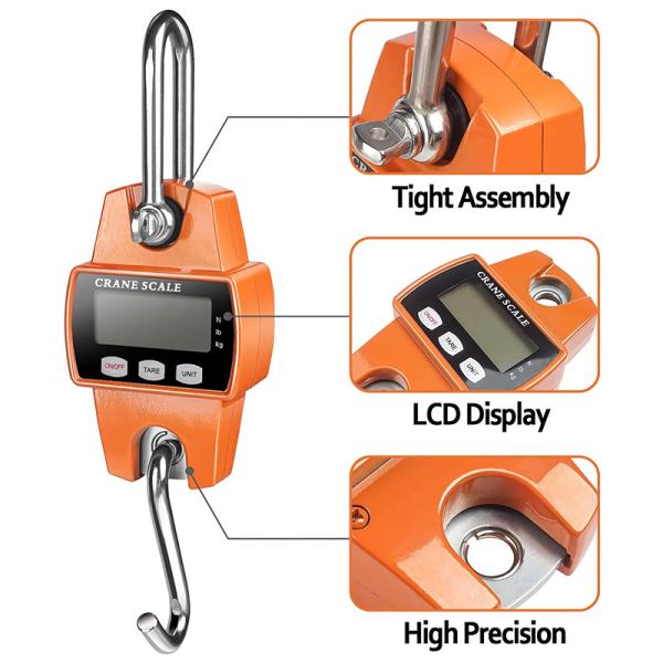 J R Saintbond Mini Hand Held Portable 100 kg 150kg 300kg 330lbs Digital Crane Weight Hanging Scale OIML 3 Accuracy Class