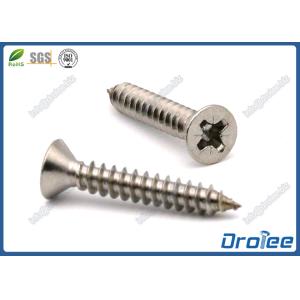 China Stainless Steel 304/316 Pozi Drive Flat Head Self-tapping Sheet Metal Screw on sale
