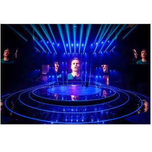 Cheap 3.1m Holo Gauze Screen , 3D Holographic Mesh Screen Creates Image Floating In The Sky for sale