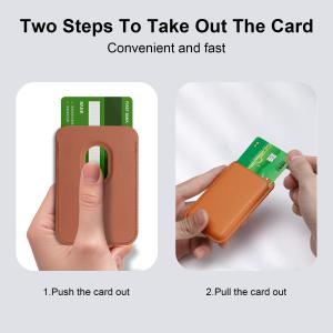 PU Leather Phone MagSafe Wallet Stand For IPhone And Samsung